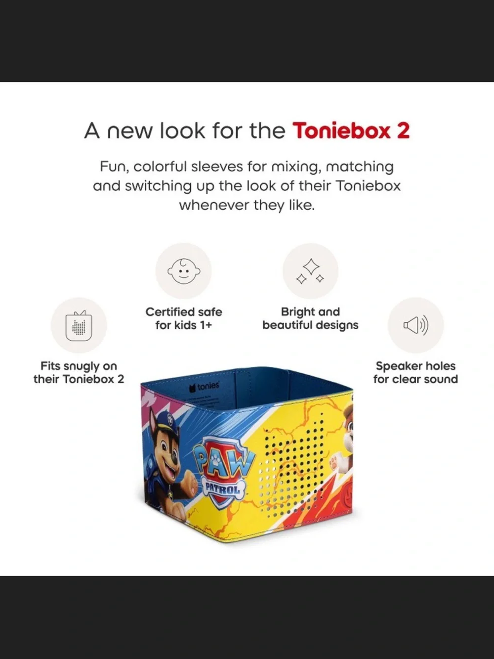 NEW Tonies2 Sleeve Paw Patrol Cover